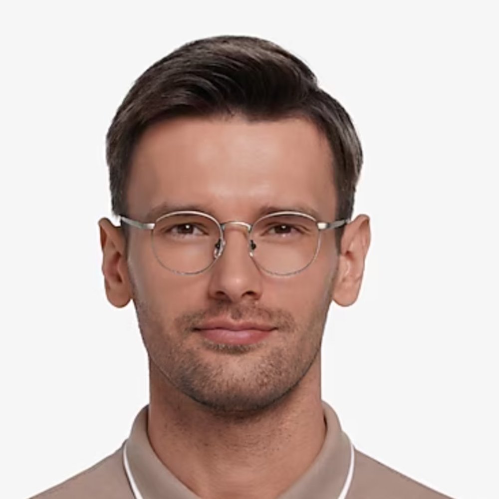EYEBUYDIRECT 'St Michel' Round Gunmetal Eyeglasses NWOT